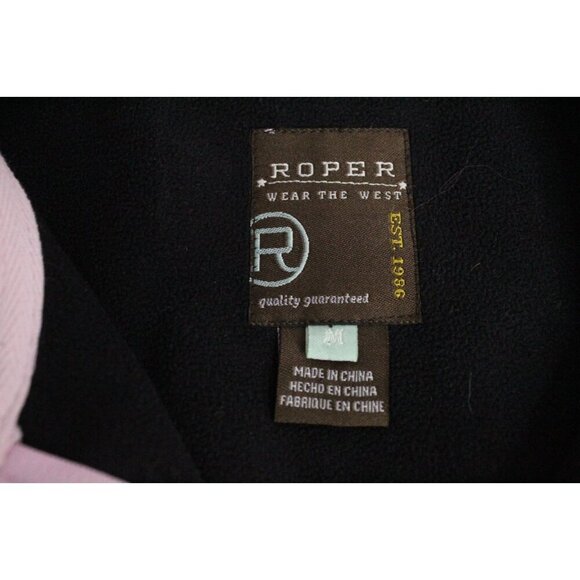 Roper Camo Women's Vest M Pink Brown Western 2 pockets Zip Up Outdoors Hunting - Picture 9 of 13